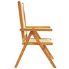 Reclining Garden Chairs 4 pcs Beige Solid Wood Acacia V7V9