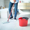 FLOOR MAGIC SPIN MOP BUCKET SET MICROFIBER ROTATING DRY HEADS WITH 1 HEAD