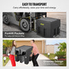 Portable Diesel Tank 58 Gal Diesel Fuel Tank with 12V Transfer Pump Black