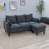 Luxury 3 Seater Corner Sofa Armchair Settee Couch with Footstool Living Room