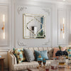 Large Venetian Wall Mirror Bling Crystal Golden Rim Silver Glass Vanity Mirror