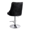 Adjustable Crushed Velvet Bar Stools Swivel Kitchen Pub Barstool W/ Footrest