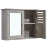 Bathroom Cabinet Basin Unit Storage Cupboard MDF Wooden Modern Furniture Grey