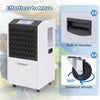 120 L Commercial Dehumidifier Industrial Heavy Duty Dehumidifier w/ Drain Hose