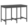 Gecheer Garden Table Grey 159.5x82.5x110 Solid Wood L4J6