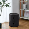 Round ABS Cylinder Cabinet Cupboard Drawer Storage Unit Bathroom Bedroom Stand