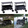 Folding Camping Table OutdoorGarden TrolleyCart Wagon Truck Wheelbarrow Shopping