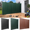 Bamboo Slat Natural Garden Fencing Privacy Screen Fence Panel Roll Green Yellow