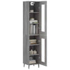 Gecheer Bookcase Storage Shelving Unit Freestanding Highboard Sideboard A1E6