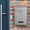 Outdoor Wall Mounted Mailbox Lockable Steel Mail Letter Post Secure Box Postbox