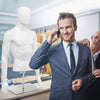 Men Mannequin Torso Upper Body Manikin Realistic Male Shop Window Display