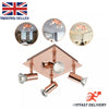 New 4 Way Ceiling LED Spot Light Fitting Kitchen GU10 Bulb Spotlight Bar Lamp UK