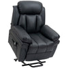 PU Leather Lift Stand Assistance Recliner Extra Padded Electric Power w/Remote