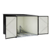 6.4 x 6.7ft Garden Waterproof Anti-UV Storage Pent Bike Shed Steel Lockable Door