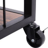 Kitchen Trolley Cart Rolling Island Cart Serving Cart Large Storage Wine Rack
