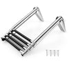 4-step Telescoping Boat Ladder Folding Dock Ladder Swimming Pool Ladder