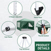 Pop-up Gazebo 3x3M Outdoor Garden Canopy Heavy Duty Waterproof Tent + 4 Sidewall