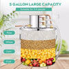 5 Gallon 20L Moonshine Still Water Alcohol Distiller DIY Whiskey Home Brewing