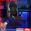 PU Racing Light Chair Ehomk Gaming Computer with Office Swivel Chair RGB Leather