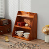 3 Tier Retro Storage Rack Wooden Desktop Organizer Cup Holder Makeup Shelf Stand