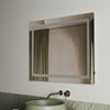 Illuminated LED Bathroom Mirror with Sahver Socket Demister Heated Touch 900x700