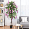 Artificial Flowers Fake Wistera Tree Home Decorative Fake Greenery Trees