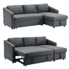 Lounge Sectional Sofa Set Living Room Chaise Couch 4 Seater w/ Storage Ottoman