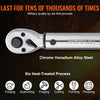 VEVOR Torque Wrench Adjustable Torque Wrench 3/8" Drive 10-80ft.lb/14-110n.m