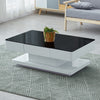 Luxury Glass Cofffee Table High Gloss Table with Storage Living Room Furniture