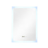 3 LED Colour Bathroom Mirror With Touch Switch Clock Demister 500x700 mm