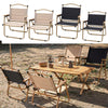 Folding Camping Chair Portable Outdoor OxfordCloth Seat Alum Frame Beach Fishing
