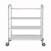 Metal Kitchen Serving Trolley Cart Beauty Salon Shelf Storage Rack with Wheel