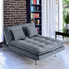 Upholstered 3 Seater Sofa Bed Velvet Recliner Sofabed Clic Clac Soft Padded Seat