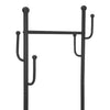 Rolling Coat Rack & Basket Storage Metal Hall Tree Hallway Clothes Stand Trolley