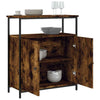 Gecheer Sideboard Smoked Oak 70x30x80 Engineered Wood Sideboard C4U6