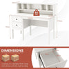 120 cm Writing Desk Home Office Workstation Computer Desk Study with 2 Drawers