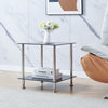 Nest Of 3 Nested Nesting Tables Side End Coffee Table Glass/Wood for Living Room