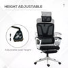 Executive Office Chair with Mesh Back, Lumbar Support, Arm, Foot Rest, Headrest