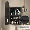 LED illuminated Bathroom Mirror Cabinet with Demister Shaver Socket Wall Mounted