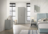 Rio Costa 2 Door Wardrobe Bedroom Furniture Storage Cupboard Light Grey