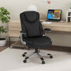 Executive Office Chair PU Leather Computer Desk Chair w/ Rocking Function Black