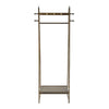 Heavy Duty Wooden Clothes Hanging Rail Stand Bedroom Coat Hat Rack Open Wardrobe