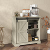 Sliding Barn Door Buffet Sideboard Storage Cabinet Home Bar Living Room Cabinet