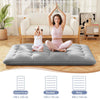 190 x 120 x 10cm Japanese Floor Mattress Futon Mattress Roll up Mattress-Grey