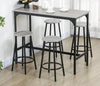 Bar Table Set 5 Piece Stools Industrial Dining Breakfast Table for Kitchen Home