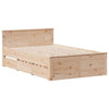 Bed Frame without with Headboard 120x200 Solid Wood Pine K6D6