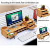 Wooden Office Desk Organizer Stationary Storage Home Tidy Storage Tabletop Stand