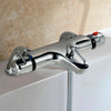 Chrome Thermostatic Bath Shower Mixer Tap Valve Deck Mounted Bathroom Filler