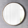 Mirror Large Round Wall Antique Vintage Silver Metal Frame Bathroom Mirror 100cm