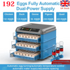 Automatic Digital Incubator 192 Eggs Chicken Poultry Hatcher Temperature Control